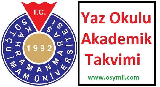 Kahramanmaras-sutcu-İmam-universitesi-yaz-okulu-akademik-takvimi